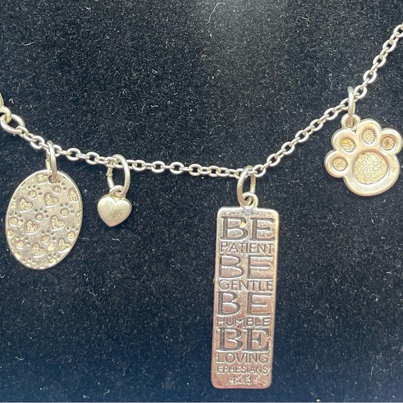 Inspirational Charm Necklace - Silver - Picture 1 of 4